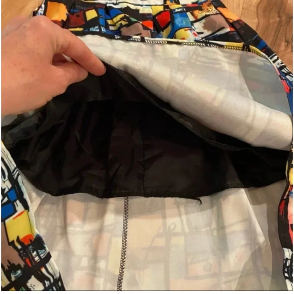 SALE!!! Colorful Abstract Print Skirt—XXS - Picture 4 of 5
